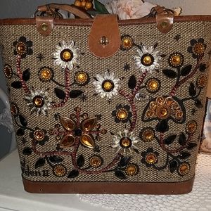 Enid Collins leather vintage bag Excellent conditi